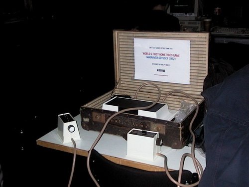 Первая игровая консоль Magnavox Odyssey.