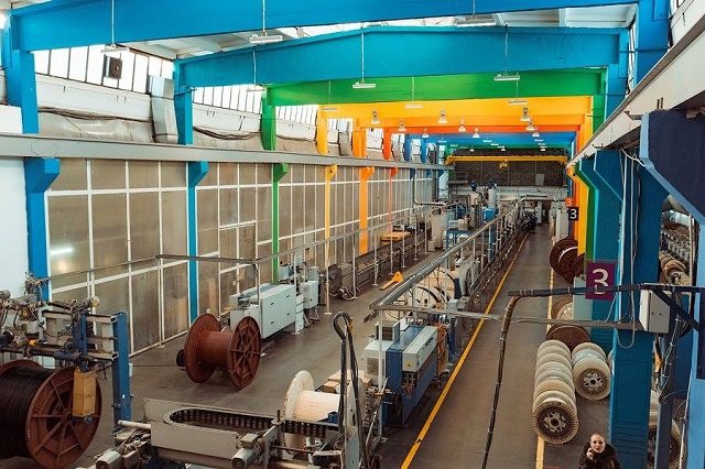 Завод по производству волоконнооптического кабеля Инкаб в Перми.