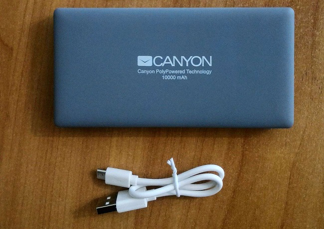 Зарядка смартфона от аккумулятора Canyon CNS-TPBP10.