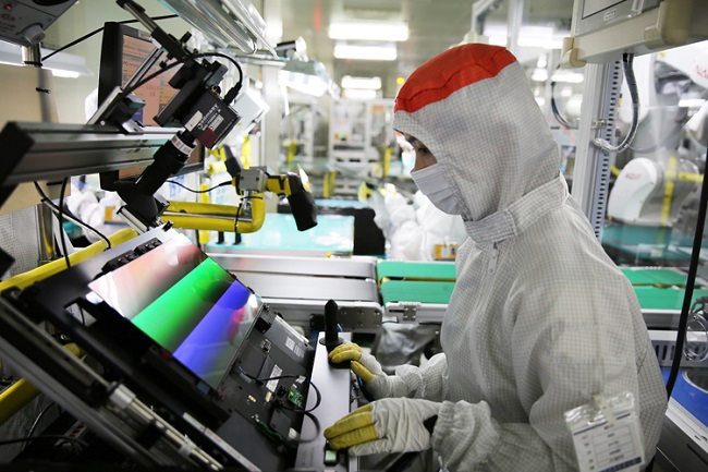 Завод Samsung по производству OLED-экранов.