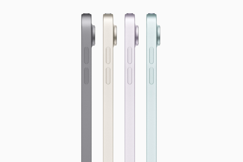 Доступные расцветки планшета Apple iPad Air 2024.