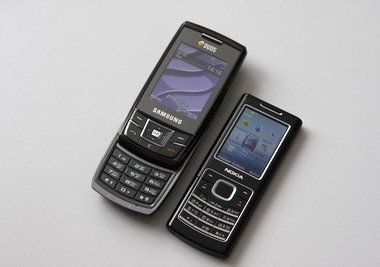 Samsung D880 Duos и Nokia 6500 Classic.