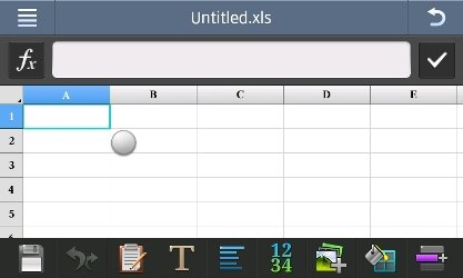 Excel Samsung Wave 3.
