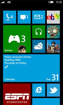 Скриншот Windows Phone 8.