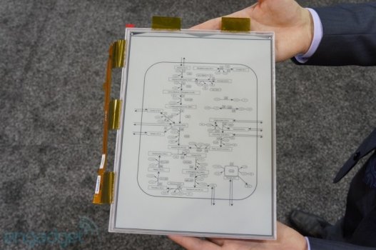 Sony показала гибкую электронную бумагу формата А4.