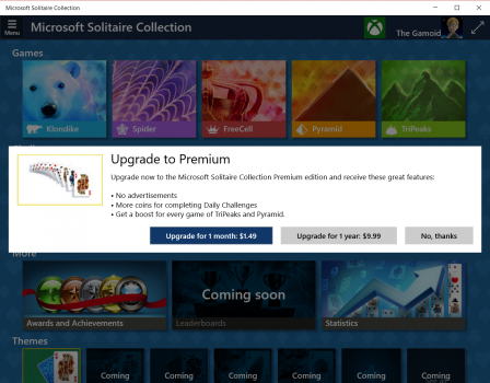 Microsoft Solitaire Collection.
