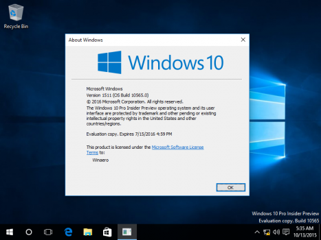 Windows 10 Threshold 2.