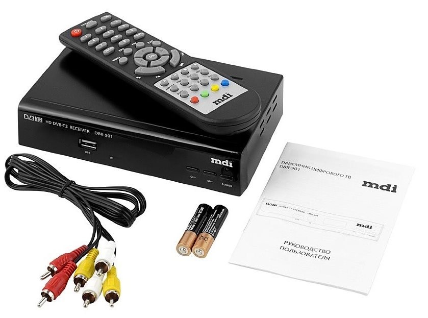 Подключение к телевизору и настройка цифровой DVB-T2 приставки