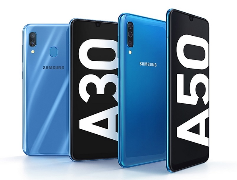Samsung Galaxy A50 и A30.