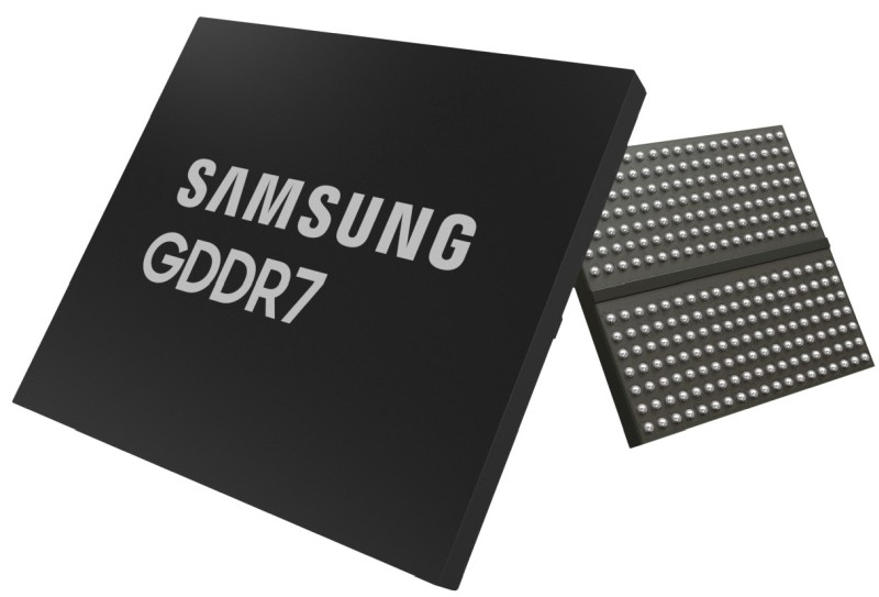 Samsung представит модули памяти GDDR7 со скоростью обмена 148 Гбайт/с.