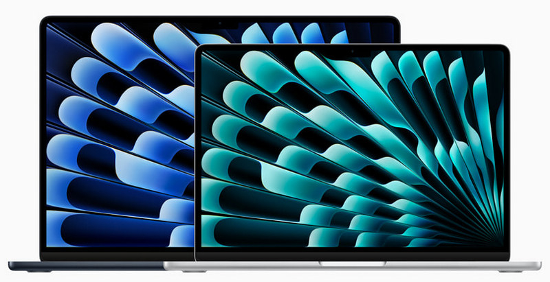 Компактные ноутбуки Appme MacBook Air 2024 года с экраном 13 и 15 дюймов.