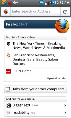 Firefox 4 для Android и Maemo.