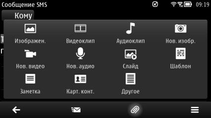 Пользовательский интерфейс смартфона Nokia 808 PureView.