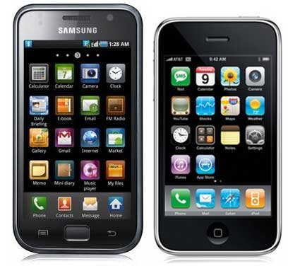 Сравнение Samsung Galaxy S и Apple iPhone 3GS.