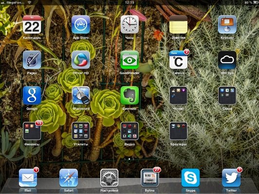 Скриншоты iOS 6 на iPad mini.