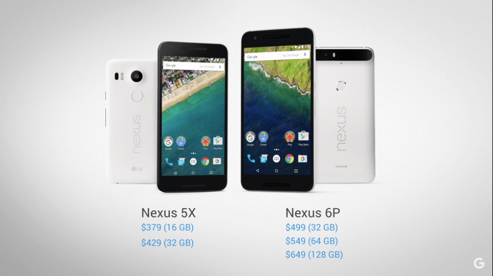 Nexus 5X и Nexus 6P.