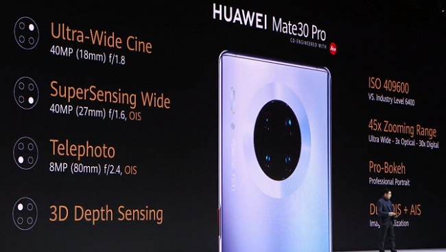 Презентация смартфона Huawei Mate 30 Pro.
