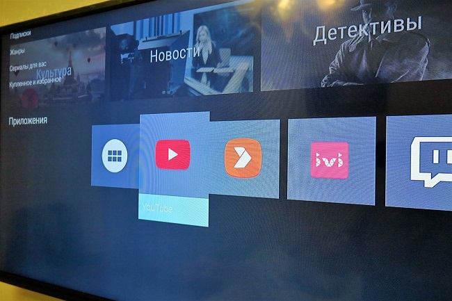 Пользовательский интерфейс ТВ-приставки Movix Pro от Дом.ru.