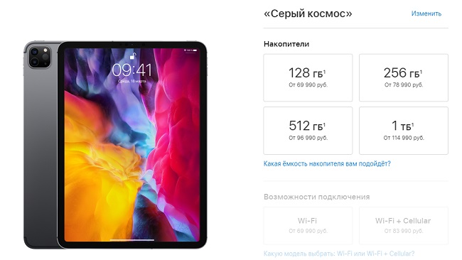 Цены на iPad Pro 11 в России.