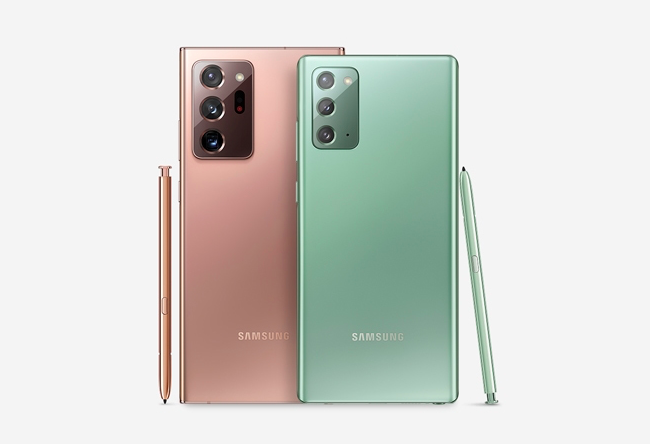 Смартфоны серии Samsung Galaxy Note 20.