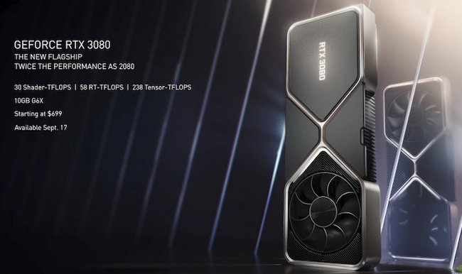 Видеокарта NVIDIA GeForce RTX 3080.
