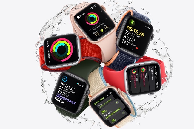 Наручные часы Apple Watch SE.