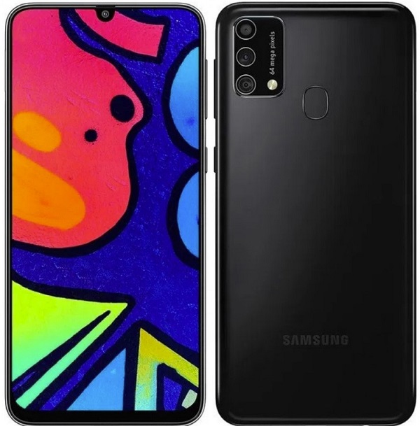 Смартфон Samsung Galaxy M21s в чёрном цвете.