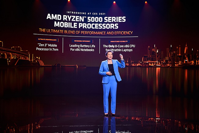 Анонс мобильных процессоров AMD Ryzen 5000: глава компании.