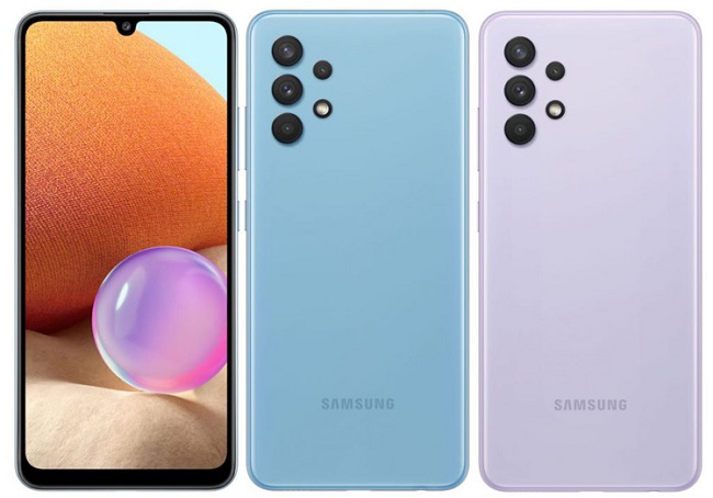 Цвета корпуса нового смартфона Samsung Galaxy A32.