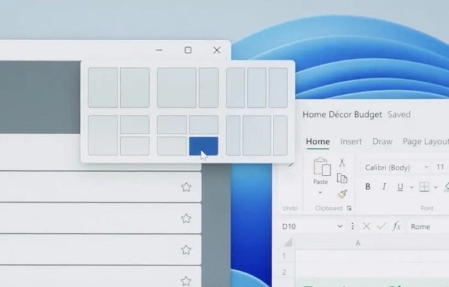 Новый пользовательский интерфейс Windows 11.
