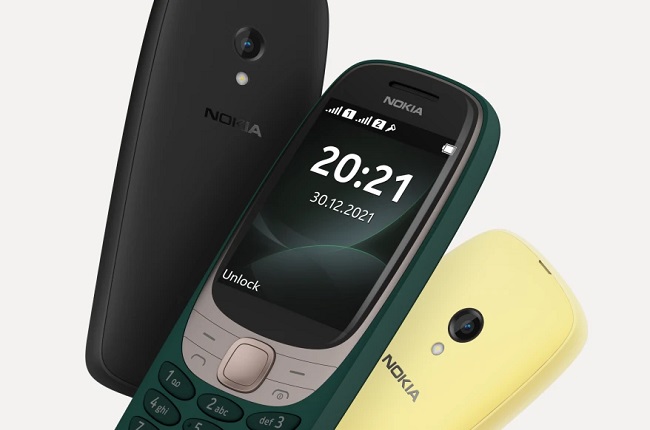 Кнопочный телефон Nokia 6310, выпущенный в 2021 году. 