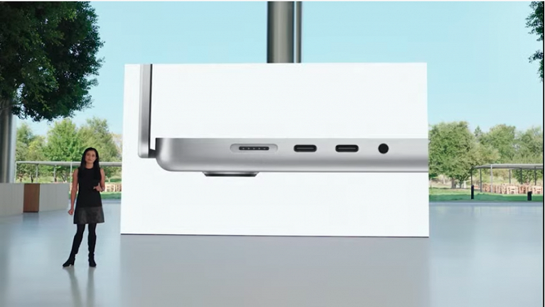 Порты и разъёмы нового ноутбука Apple MacBook Pro.
