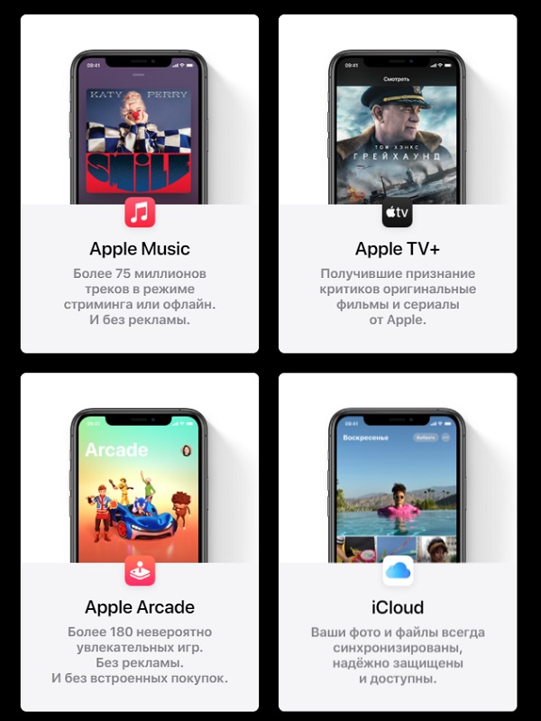 С 3 ноября пользователям из России станет доступна подписка Apple One, включающая в себя Apple Music, Apple TV+, Apple Arcade, Fitness+ и 2 ТБ пространства в iCloud+.