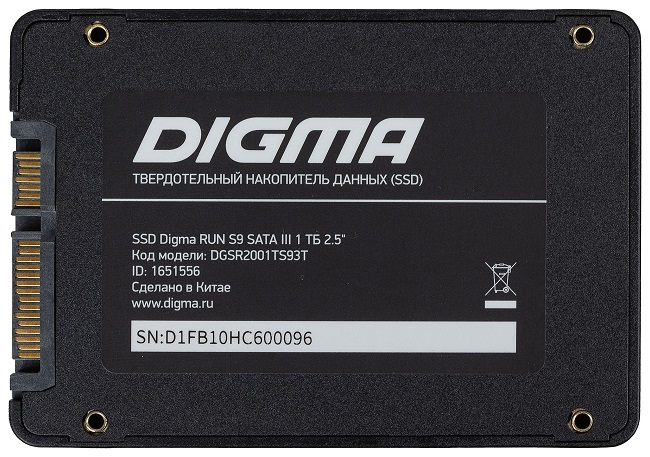 Бюджетные модели SSD бренда DIGMA.
