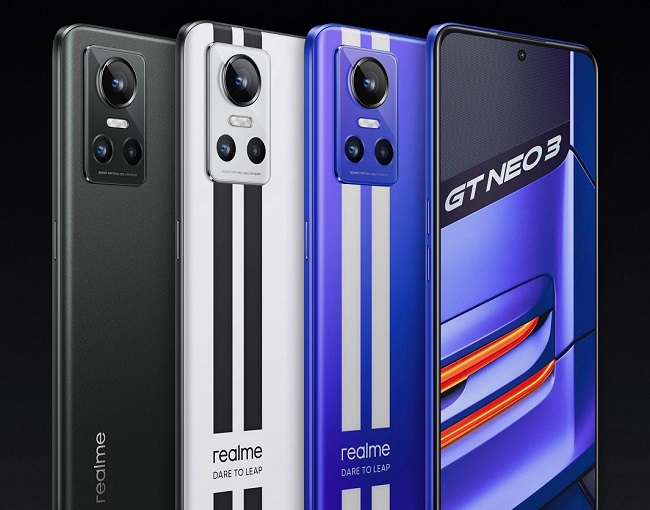 Три версии смартфона Realme GT Neo3.