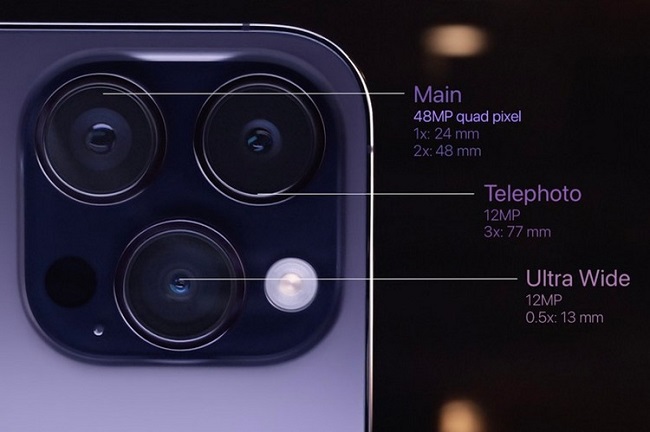 Камера новых iPhone 14 Pro и iPhone 14 Pro Max.