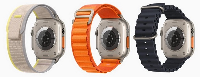 Умные часы с защитой от падения, пыли и воды Apple Watch Ultra.
