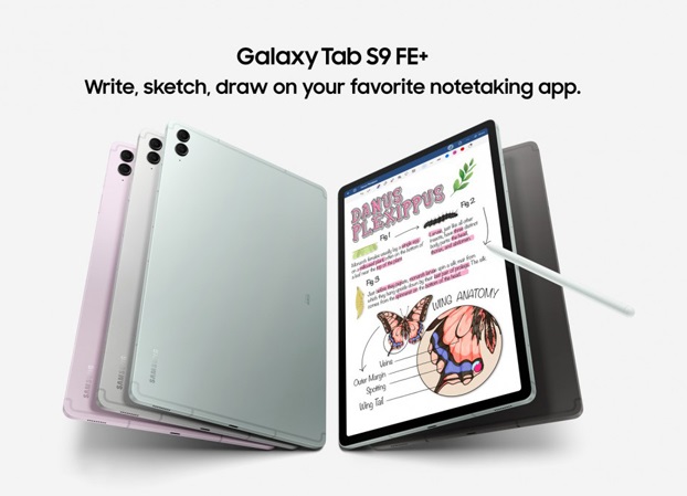 Планшеты Galaxy Tab S9 FE и Galaxy Tab S9 FE+.
