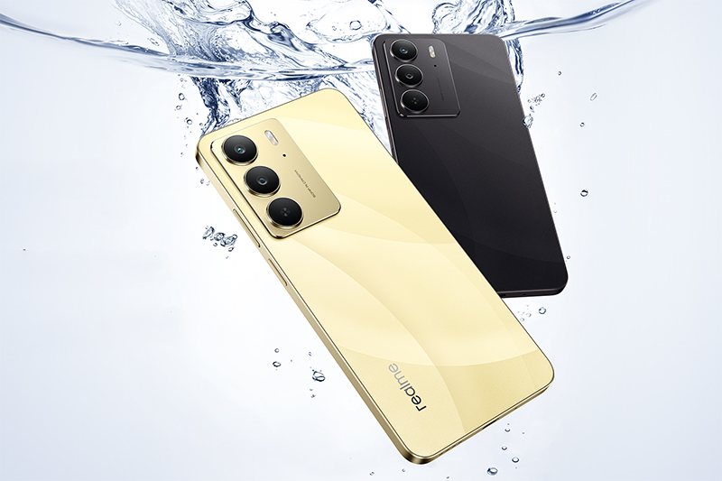 Смартфон Realme C75 с защитой от воды.