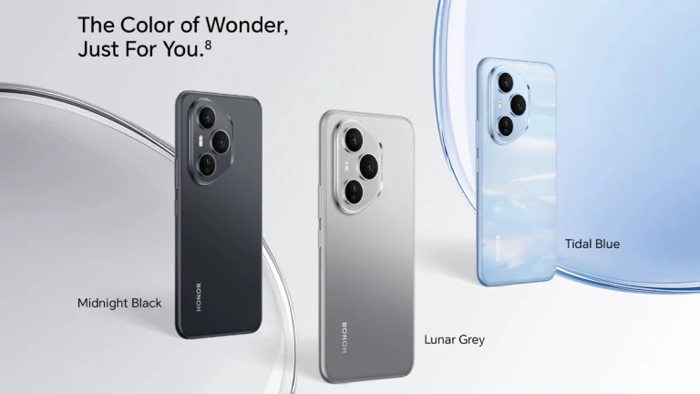 HONOR 400 Pro будет доступен в трёх цветах.