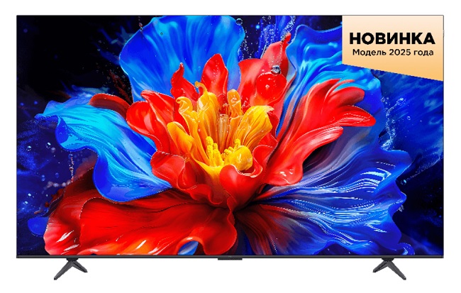 TCL 55P8K — самый компактный и доступный в линейке телевизор с QLED-матрицей 55 дюймов и поддержкой 4K.