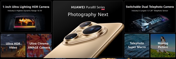 Презентация смартфонов Huawei Pura 80.