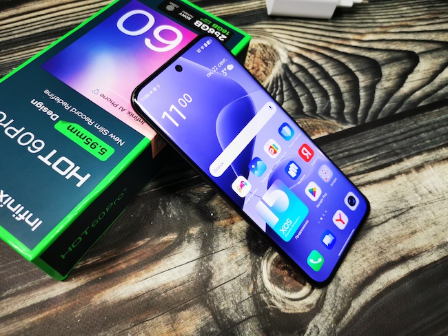 Тест-обзор тонкого смартфона Infinix HOT 60 Pro+.