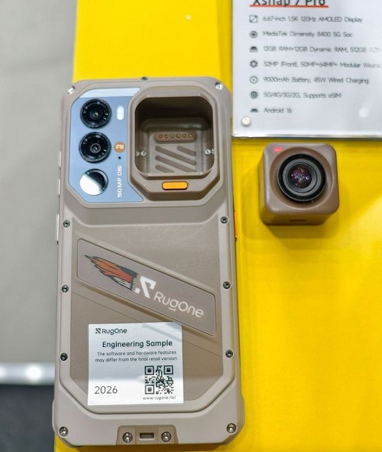 В России вышел ударопрочный смартфон Ulefone с носимой экшн-камерой.