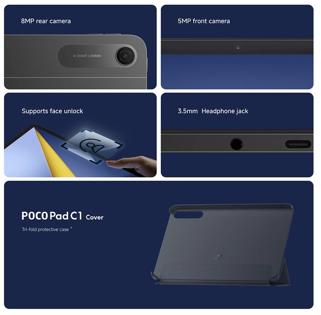 Ключевые характеристики планшета Xiaomi POCO PAD C1.