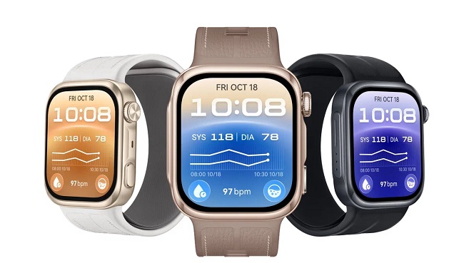 Смарт-часы Huawei Watch D3 с возможностью измерения артериального давления.
