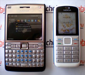 Nokia E61i и Nokia 5070 в редакции Мобильного Челябинска.