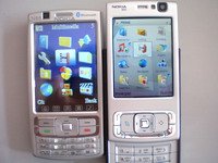 Оформление меню клона Nokia N95 и настоящего Nokia N95.