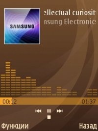 Интерфейс Samsung i8510 INNOV8: музыкальный плеер.