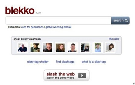 Поискавая система Blekko.com.